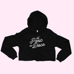 ALL PANIC NO DISCO CROPPED HOODIE