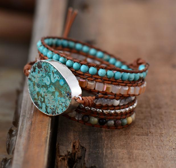 Neptune Sea Jasper Wrap Bracelet