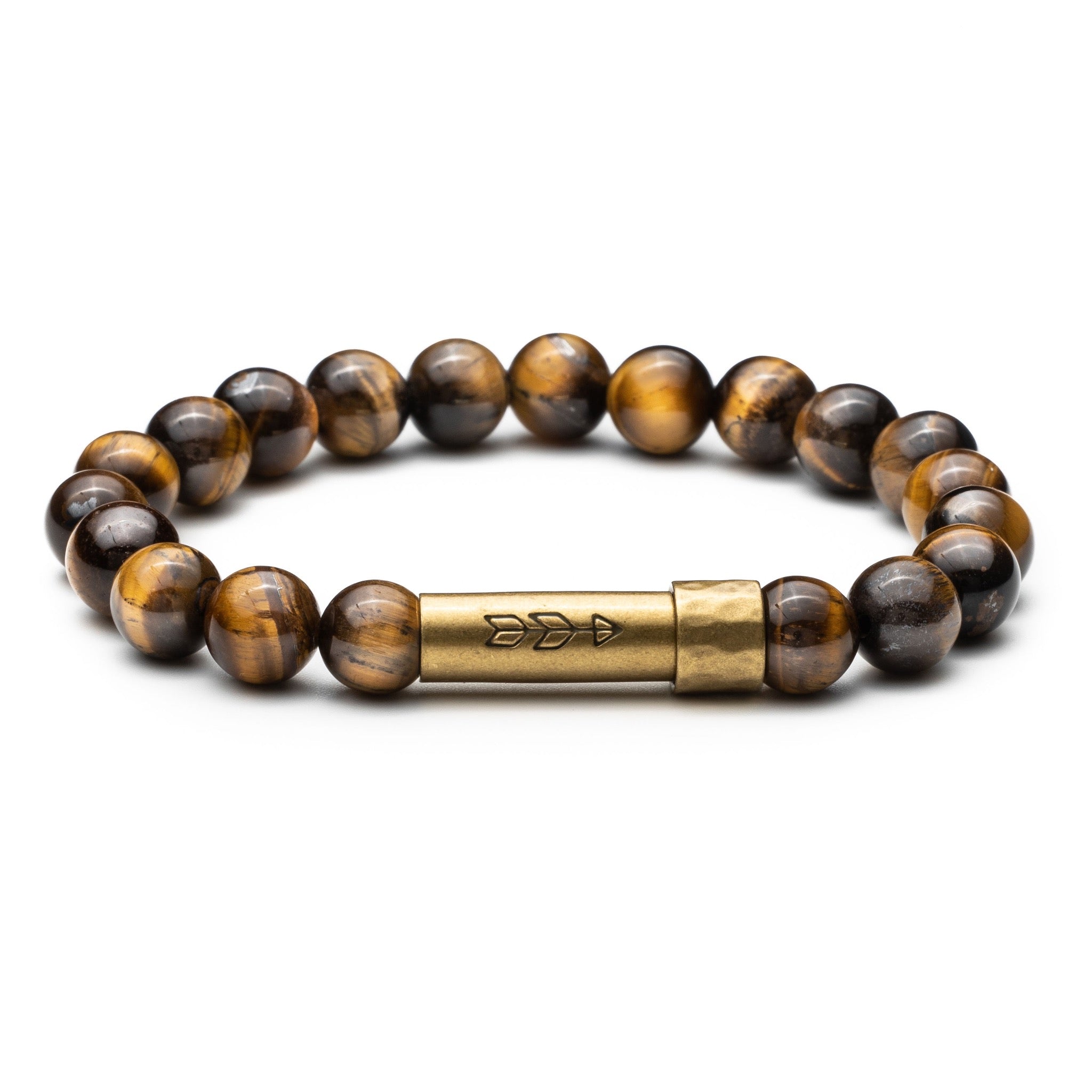 Mens Tiger Bracelet with Tigers Eye Beads