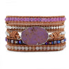 Violet Shores Wrap Bracelet
